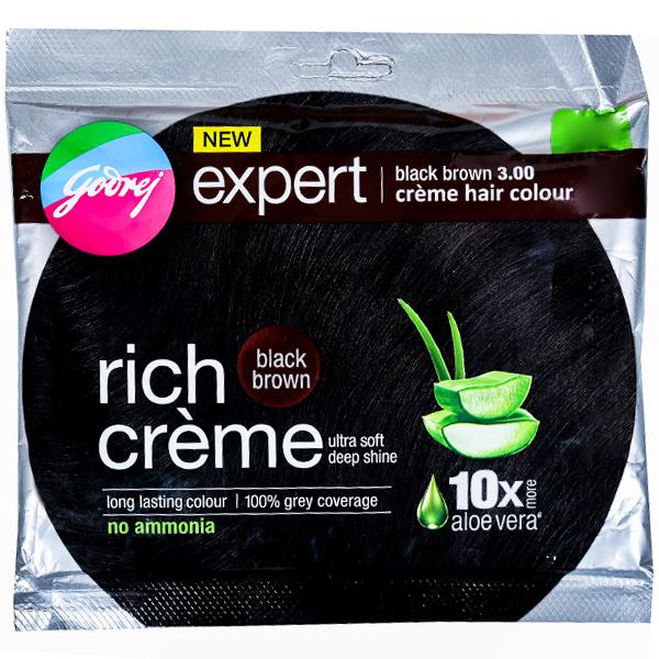 Godrej Expert Rich Creme Hair Colour Black Brown No.3